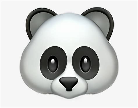 Panda Emoji Png - Iphone Panda Emoji Transparent PNG - 588x568 - Free ...