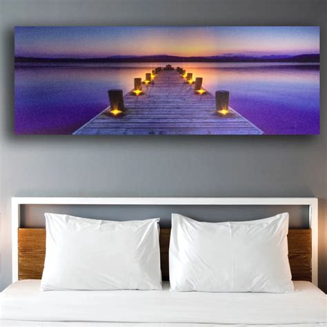 Aliexpress.com : Buy Led wall picture pier with tealight seascape ...