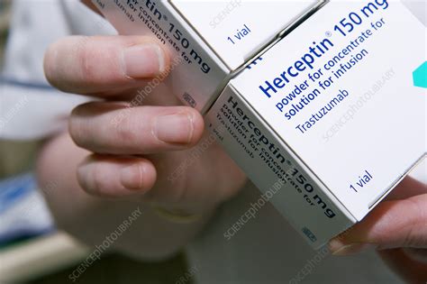 Herceptin cancer drug - Stock Image - M625/1435 - Science Photo Library