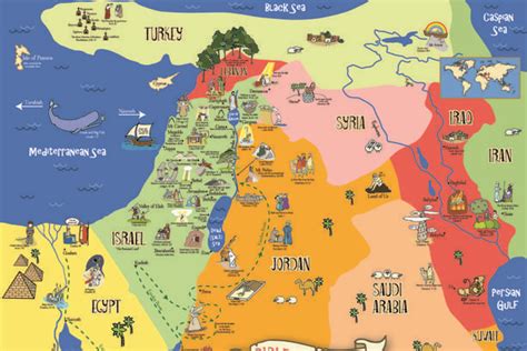 Bible Story Map Poster | Bible mapping, Bible for kids, Bible stories