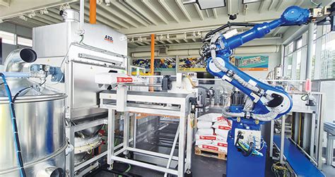 Automatic Depalletizing and Emptying of Bagged Raw Materials: Robot ...