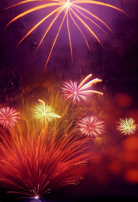 Free Happy Diwali Fireworks Background Design