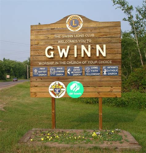 Gwinn, MI : You are entering the City of Gwinn, Michigan photo, picture ...