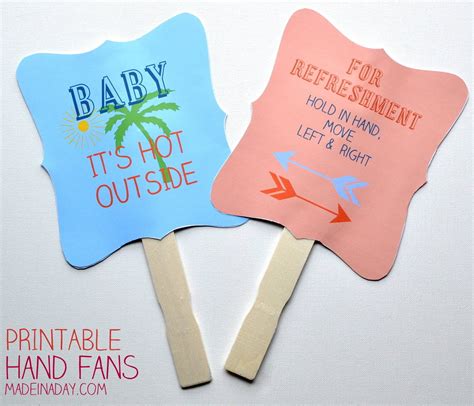 Printable Hand Fan