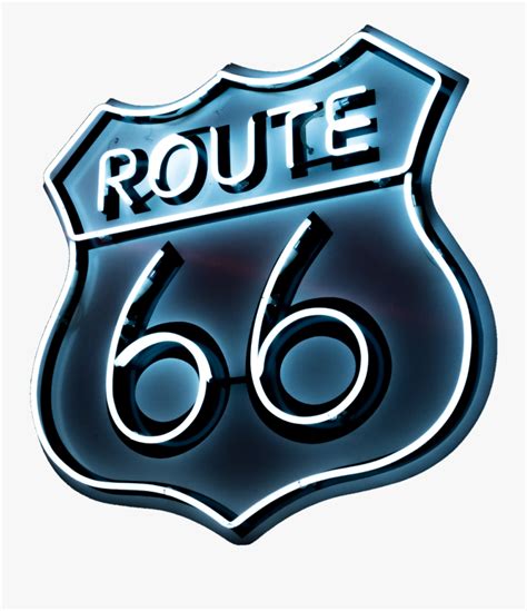 #neon #sign #route66 #66 #light #dark - Route 66 , Free Transparent ...