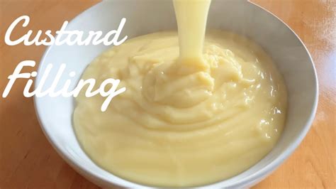 Homemade Custard filling Simple Recipe - YouTube