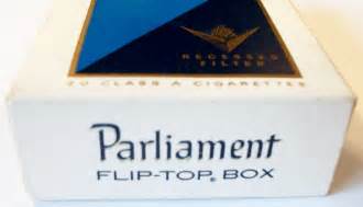 Parliament Recessed Filter box – vintage American Cigarette Pack ...