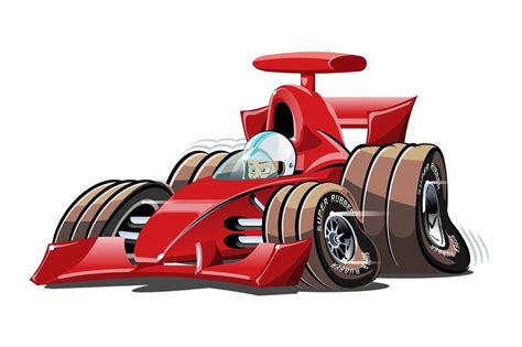 Vector cartoon formula 1 race car | Racing, Race cars, Car