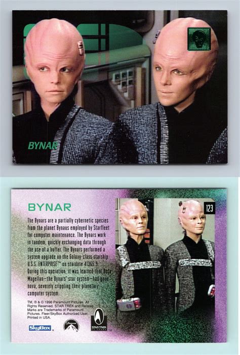 Bynar #123 Skybox 30 Years Of Star Trek Phase 2 Trading Card