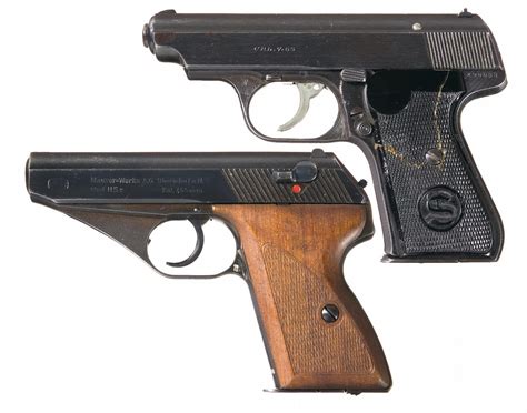 Two WWII German Semi-Automatic Pistols -A) J.P. Sauer Model 38H Pistol B) Mauser HSc Semi-Autom