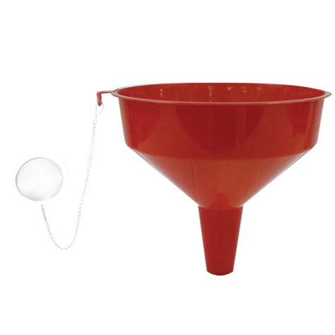 RiverGrille Plastic Oil Funnel with Stainless Steel Strainer-BA2244701-RG - The Home Depot