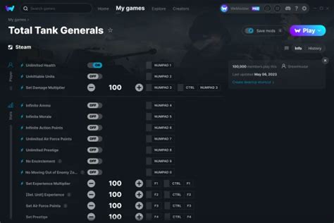 Total Tank Generals Cheats & Trainers for PC | WeMod