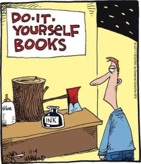 Mystery Fanfare: Cartoon of the Day: DO-IT-YOURSELF BOOKS