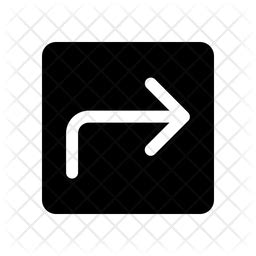 Corner Right Right Icon - Download in Glyph Style