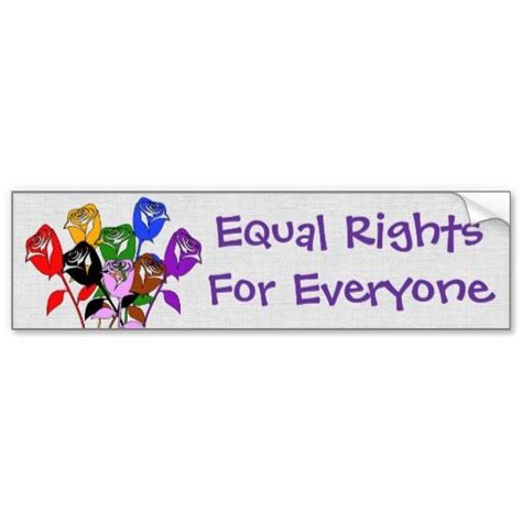 Equal Rights Bumper Sticker | Zazzle | Bumper stickers, Relatable post ...