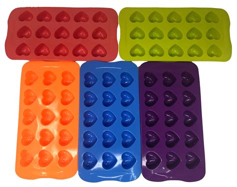 Silicone Heart Shape Chocolate , Candy Mold -25 Pcs | Accurate Rubber ...