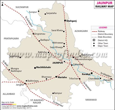 Jaunpur Railway Map