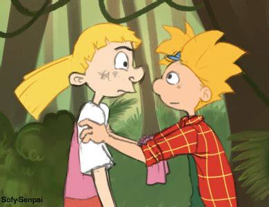 Hey Arnold Helga And Arnold Kiss