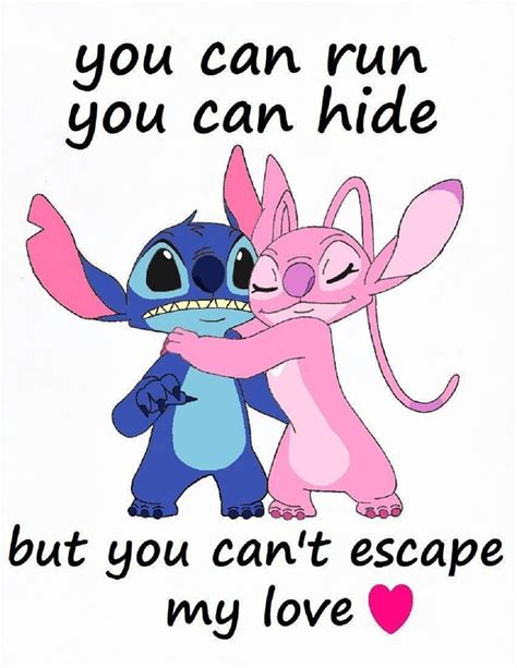 Pics For > Stitch And Angel Have A Baby | Stitch quote, Lilo and stitch ...