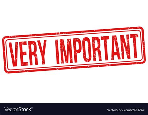 Very important sign or stamp Royalty Free Vector Image