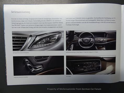 2014 Mercedes-Benz S-Class: New Details Shown in Leaked Brochure ...