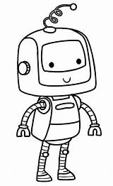 Monitoring Robot Coloring Page  Free Printable Pages For Kids sketch template
