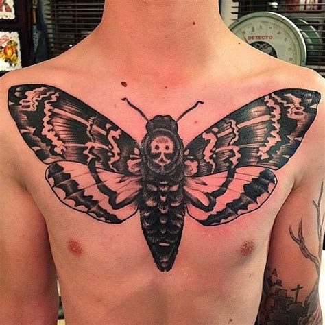 Death's Head Moth Tattoo By Nathaniel Gann | Remington Tattoo Parlor