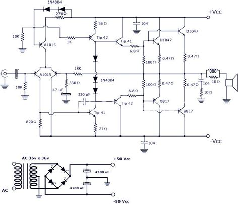 Best Power Amplifier Circuit Diagram