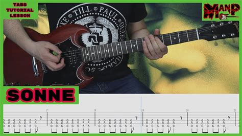 Sonne || Rammstein Cover || Guitar Tab || Tutorial || Lesson - YouTube