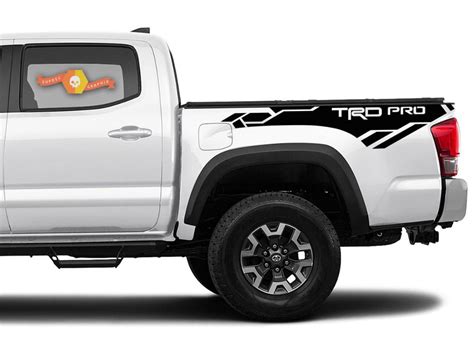 Toyota Tacoma 2016-2020 (TRD OFF ROAD) TRD PRO Punisher side kit Vinyl Decals graphics sticker ...