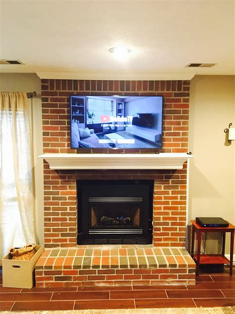 Tv Mount For Stone Fireplace / Fireplace Designs With Brick Stone ...