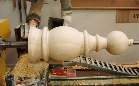 Turning a large wood finial. | Wood turning, Wood turning lathe, Wood lathe