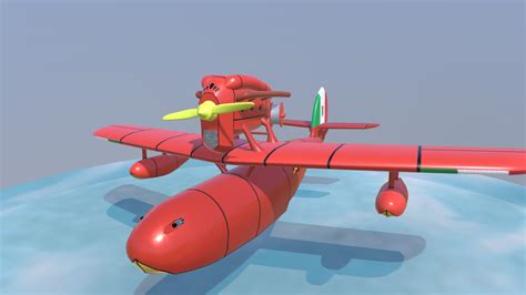 Porco Rosso Plane - 3D model by ThemasterH [38c2102] - Sketchfab