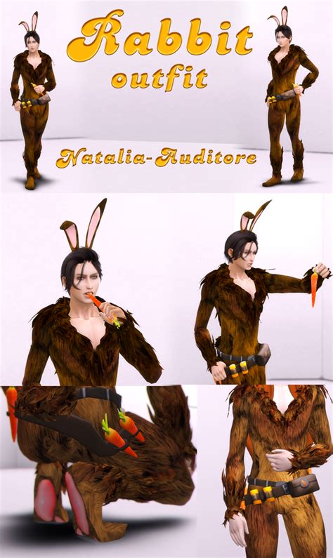 Rabbit Outfit | Natalia-Auditore on Patreon | Sims 4 cc eyes, Sims 4 characters, Sims 4