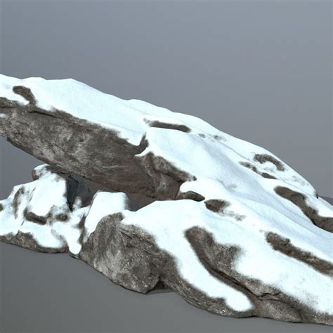 snow rock | CGTrader