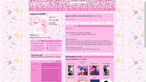 pastel anime cute spacehey layout | Love to meet, Blog entry, Layout