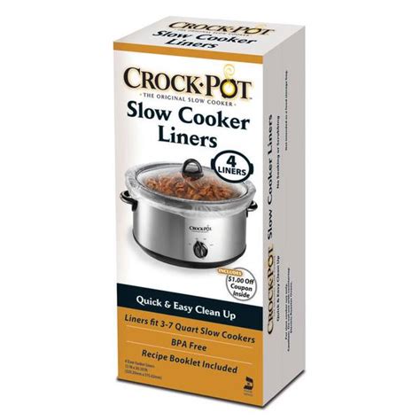 Crock Pot Slow Cooker Liner - 4 Pack | Blain's Farm & Fleet