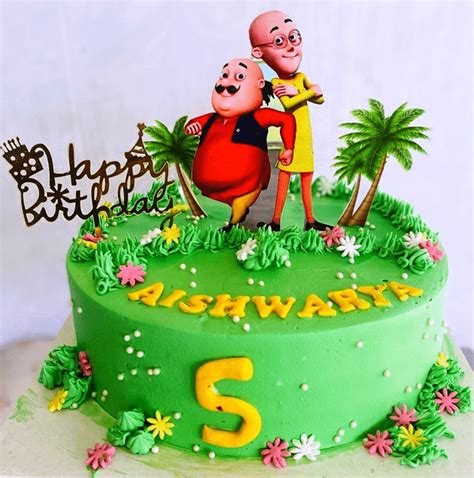 Birthday Cake Cartoon Character Motu Patlu – NBKomputer