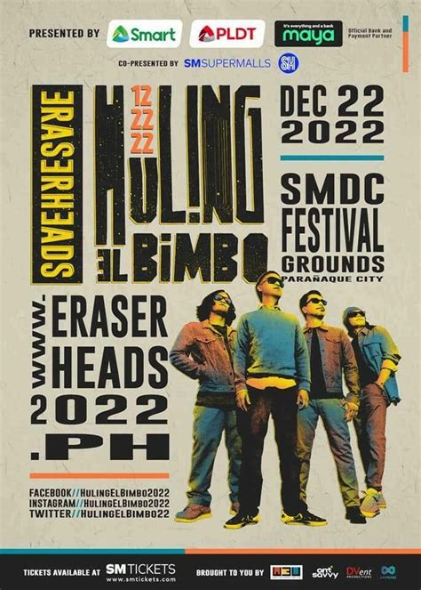 Eraserheads to hold reunion concert: Huling El Bimbo in December 2022,