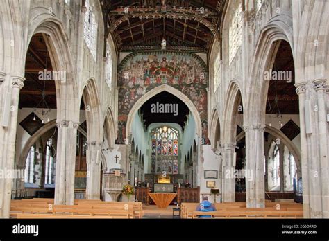 interior of St Thomas Becket ancient church, Salisbury, Wiltshire ...