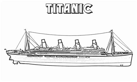 Desenhos de Titanic para Colorir, Pintar e Imprimir - ColorirOnline.Com