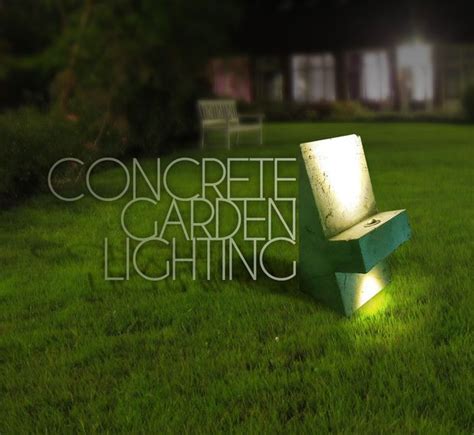 Concrete Garden Lighting | Garden lighting diy, Concrete garden, Garden lighting