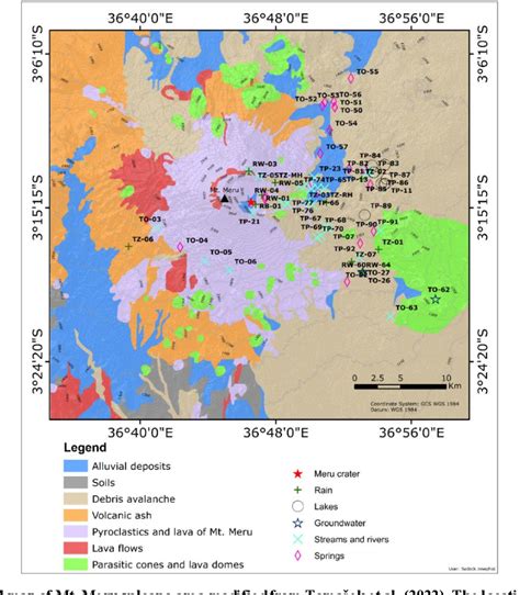 Figure 2 from Major and Trace Elements Geochemistry of Natural Waters at Mt. Meru Volcano ...