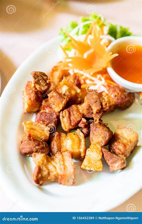 Deep fried pork belly stock image. Image of lunch, cuisine - 156452389