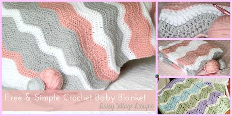 Crochet Ripple Baby Blanket - Free Pattern - DIY 4 EVER