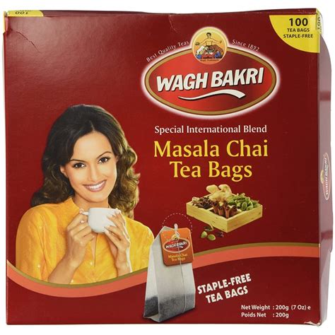 Wagh Bakri Masala Chai Tea Bags, 200g (100 Tea Bags)