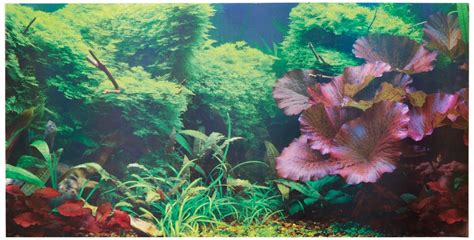 Aquarium Background Static Cling Tropical 36" X 18" - Midwest Pet Wholesale