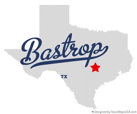 Map of Bastrop, TX, Texas