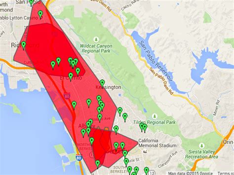 Power Outages Coincide In La, New York, And San Francisco | Inverse - Pge Outages Map California ...