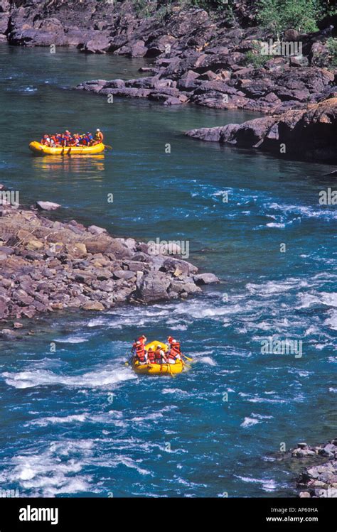 Whitewater Rafting on the Middle Fork Flathead River in Montana Stock Photo - Alamy